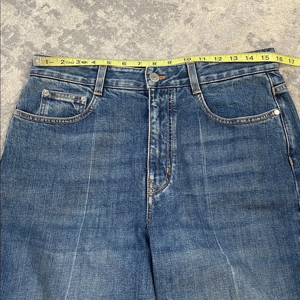 NWT Stella McCartney Vintage Dark Blue 90s Crop Flare Jeans Sz 30 - Picture 13 of 16